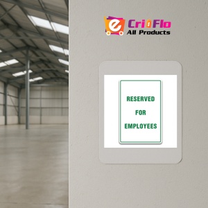 Indicator RESERVED FOR EMPLOYEES SIGN, Sticker autocolant - Img 3