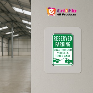 Indicator Reserved Parking Vehicles Towed Sign, Sticker autocolant - Img 3