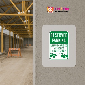 Indicator Reserved Parking Vehicles Towed Sign, Sticker autocolant - Img 5