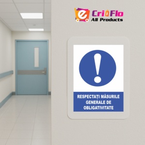Indicator Resprectati masurile generale de obligativitate, Sticker autocolant - Img 5