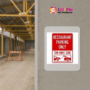 Indicator Restaurant parking only tow-away zone, Sticker autocolant - Img 5