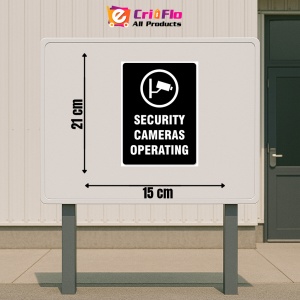 Indicator Security cameras operating signs, Sticker autocolant - Img 2