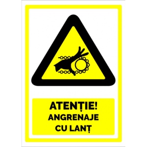 Indicator Semn pentru angrenaje cu lant, Sticker autocolant