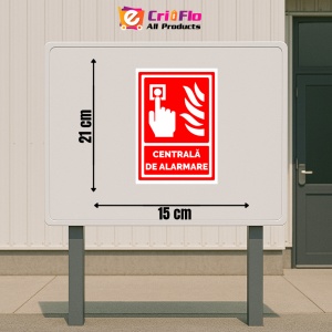 Indicator Semn pentru centrala de alarma, Sticker autocolant - Img 2