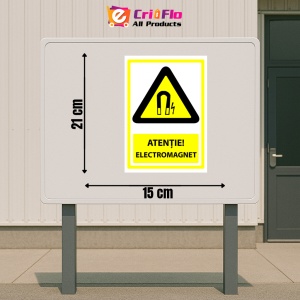 Indicator Semn pentru electromagnet, Sticker autocolant - Img 2