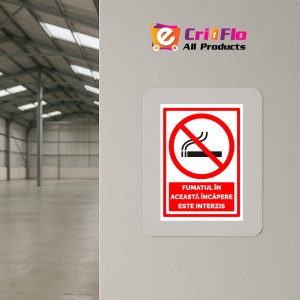 Indicator Semn pentru fumatul in aceasta incapere este interzis, Sticker autocolant - Img 4
