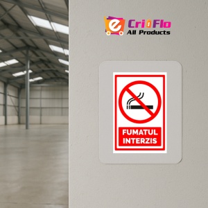 Indicator Semn pentru interzicere fumatul interzis, Sticker autocolant - Img 4
