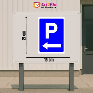 Indicator Semn pentru parcare cu sageata in stanga, Sticker autocolant - Img 2