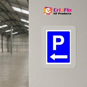 Indicator Semn pentru parcare cu sageata in stanga, Sticker autocolant - Img 4