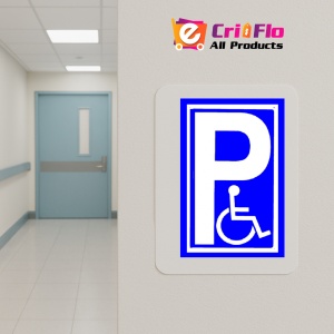 Indicator Semn pentru parcare cu scaun rutiere, Sticker autocolant - Img 5