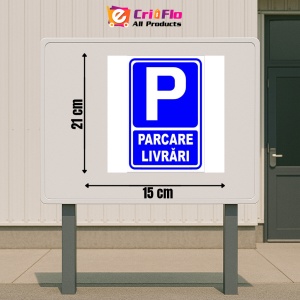 Indicator Semn pentru parcare livrari, Sticker autocolant - Img 2