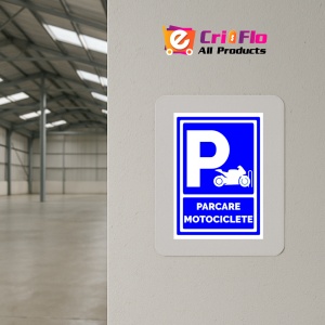 Indicator Semn pentru parcare motociclete, Sticker autocolant - Img 4