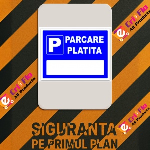 Indicator Semn pentru parcarea platita, Sticker autocolant - Img 3
