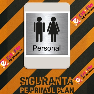 Indicator Semn pentru personal, Sticker autocolant - Img 3