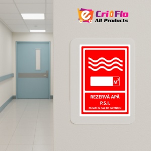 Indicator Semn pentru rezervor de apa, Sticker autocolant - Img 5