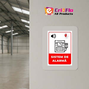 Indicator Semn pentru sistem de alarma, Sticker autocolant - Img 4