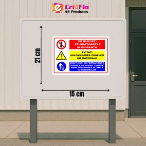 Indicator Semn pentru stingator si hidranti, Sticker autocolant - Img 2