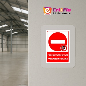 Indicator Semn proprietate privata cu parcare interzisa, Sticker autocolant - Img 3