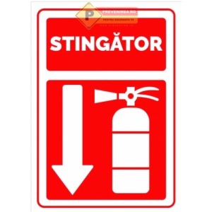 Indicator Semn stingatoare, Sticker autocolant
