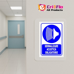 Indicator Semnalizare acustica obligatorie, Sticker autocolant - Img 5
