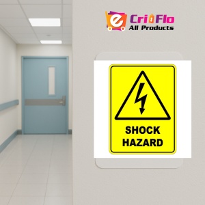 Indicator Shock Hazard Warning Safety Sign, Sticker autocolant - Img 5