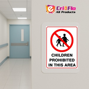 Indicator Sign children prohibited in this area, Sticker autocolant - Img 5