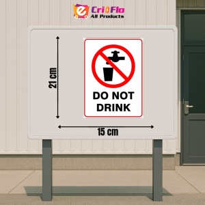Indicator Sign do not drink, Sticker autocolant - Img 2