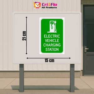Indicator Sign electric vehicle charging station, Sticker autocolant - Img 2