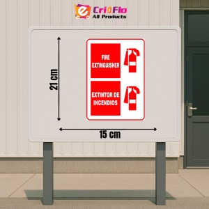 Indicator Sign fire extinguisher extintor de incendios, Sticker autocolant - Img 2