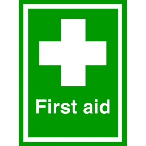 Indicator Sign first aid, Sticker autocolant