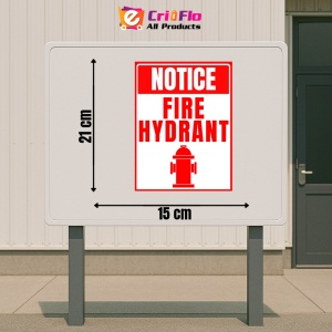 Indicator Sign notice fire hydrant, Sticker autocolant - Img 2