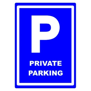 Indicator Sign private parking, Sticker autocolant