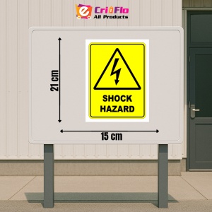 Indicator Sign shock hazard, Sticker autocolant - Img 2
