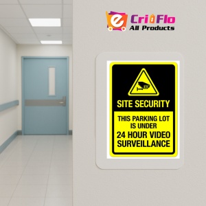 Indicator Sign site security this parking lot is under 24 hour video surveillance, Sticker autocolant - Img 5