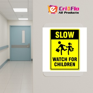 Indicator Sign slow watch for children, Sticker autocolant - Img 5