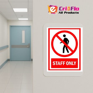 Indicator Sign staff only, Sticker autocolant - Img 5