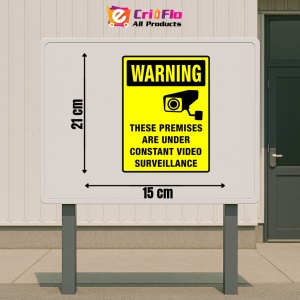 Indicator Sign warning these premises are under constant video surveillance, Sticker autocolant - Img 2