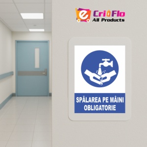 Indicator Spalarea pe maini obligatorie (2), Sticker autocolant - Img 5