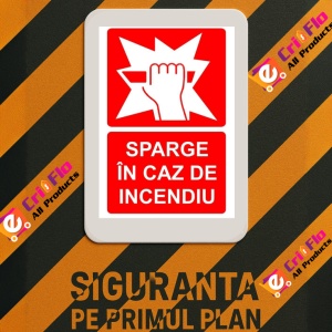 Indicator Sparge in caz de incendiu PSI autoadeziv sticker autocolantSticker autocolant - Img 3
