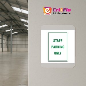 Indicator STAFF PARKING ONLY SIGN, Sticker autocolant - Img 4