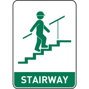 Indicator Stairway Sign, Sticker autocolant