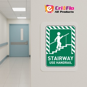 Indicator Stairway Use Handrail Sign, Sticker autocolant - Img 5