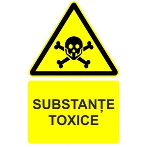 Indicator Substante toxice indicator de avertizare, Sticker autocolant