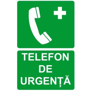 Indicator Telefon de urgenta, Sticker autocolant
