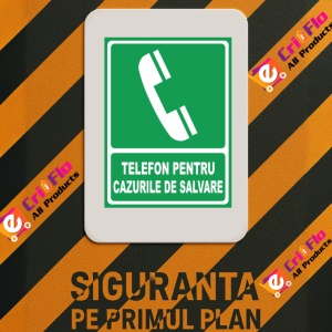 Indicator Telefon pentru cazurile de salvare, Sticker autocolant - Img 3