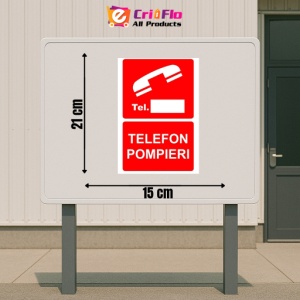 Indicator Telefon pompieri PSI autoadeziv sticker autocolantSticker autocolant - Img 2
