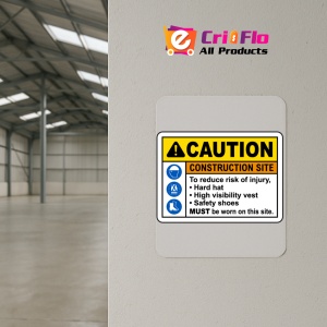 Indicator To Reduce Risk of Injury PPE Sign, Sticker autocolant - Img 4