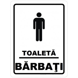 Indicator Toaleta pentru barbati, Sticker autocolant