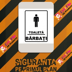 Indicator Toaleta pentru barbati, Sticker autocolant - Img 3