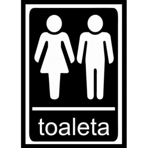 Indicator Toaleta, Sticker autocolant